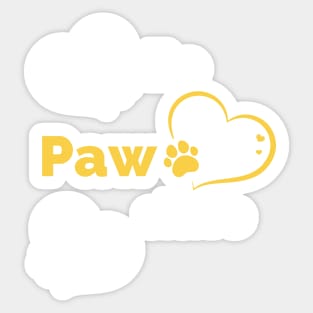 Be Pawsitive - Stay Pawsitive - Funny Dog Stay Positive Pun Gifts For Dog Lovers Sticker